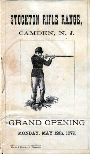 Stockton Rifle Range & Stockton Park — May 1879 program