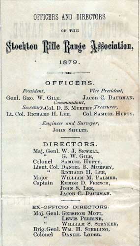 Stockton Rifle Range — May 1879 Program, page 3