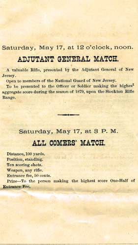 Stockton Rifle Range — May 1879 Program, page 9