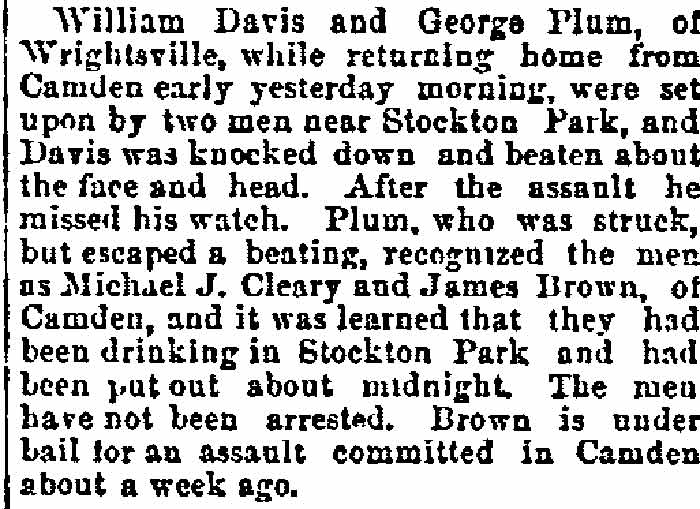 Stockton Park — Philadelphia Inquirer, August 7, 1890
