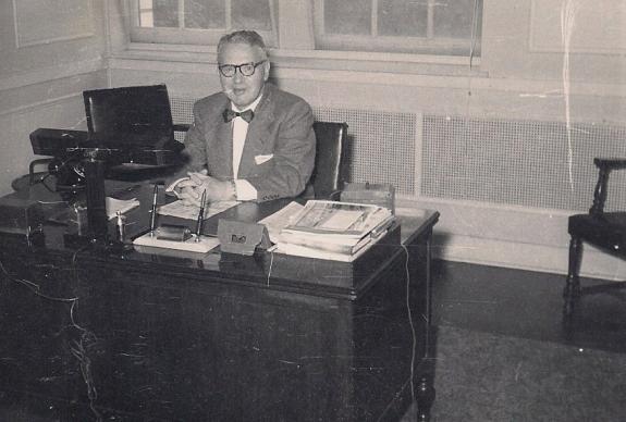 Charles Schumacher, President of A.N. Stollwerck, Camden, NJ, photo circa 1940-50