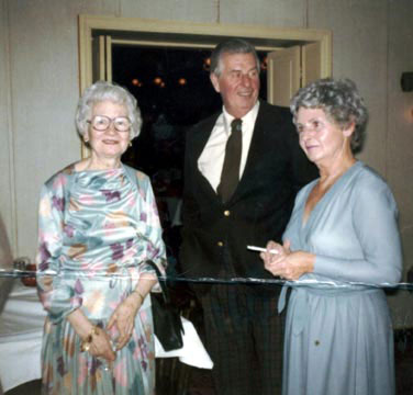 Veronica Diskin, Theodore and Ann Tiedeken at Compton's Restaurant, Westmont NJ, 1980