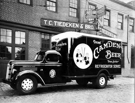 A Tiedeken-built truck body for the Camden County Beverage Company