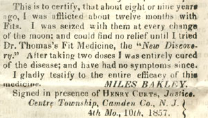 Augustus Thomas advertisement detail