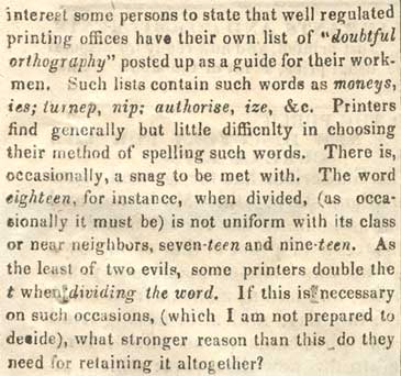 Rational Guide to Spelling advertisement detail, May 22, 1858
