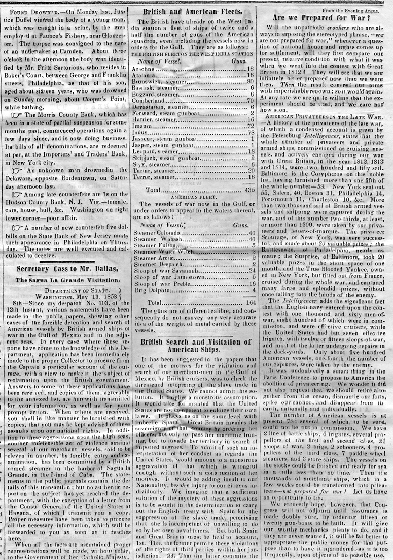 Camden Democrat, June 12, 1858, Page 2, Columns 5-7, top