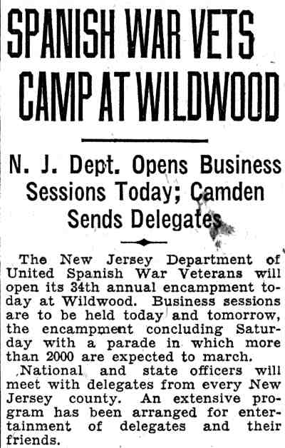 United Spanish War Veterans, June 16, 1932