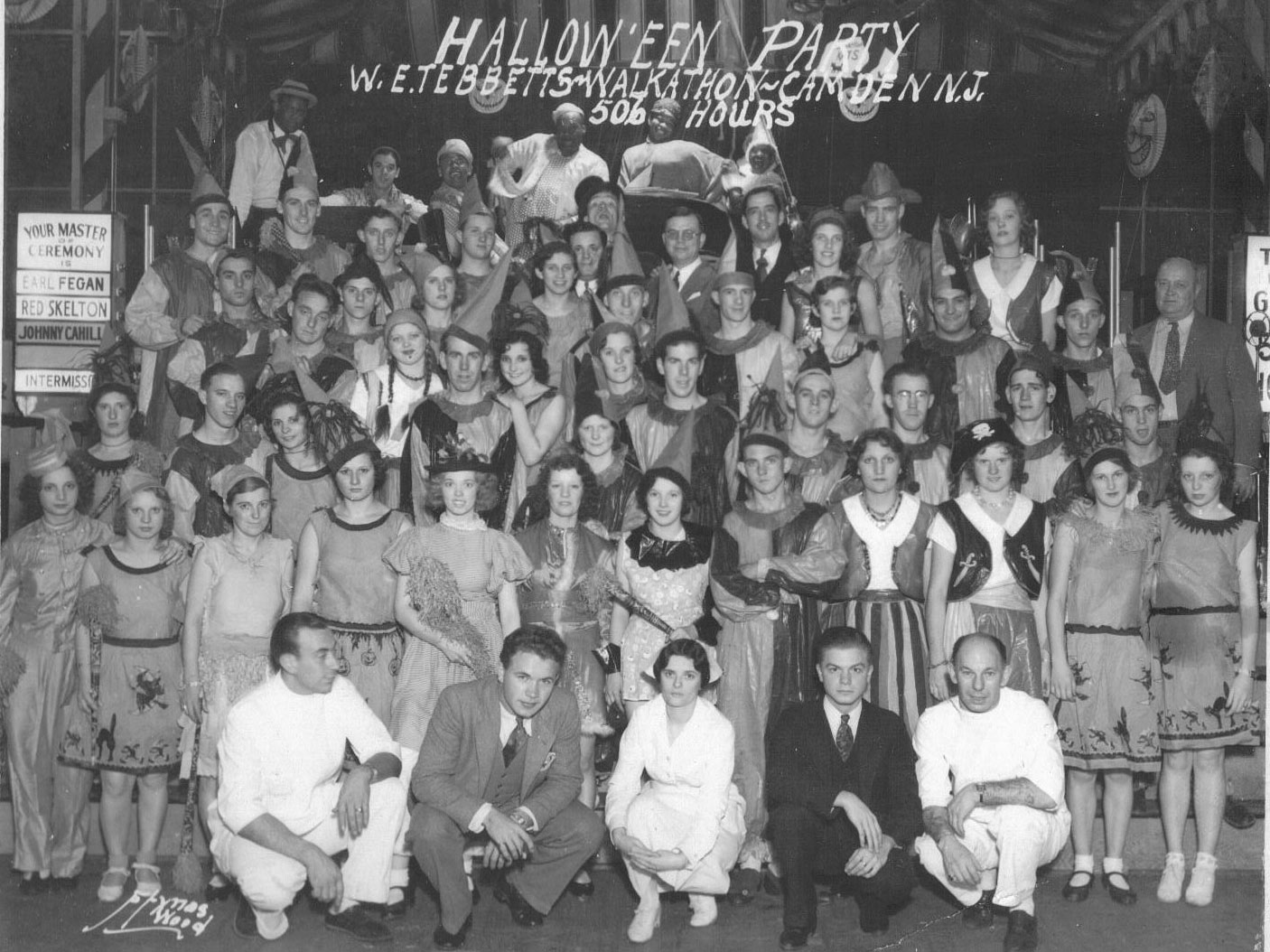 Walkathon Halloween Party at Central Airport, October 31, 1933