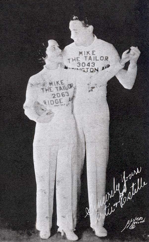 Artie and Estelle, sponsored by Mike the Tailor — 1935–1936 Camden Walkathon