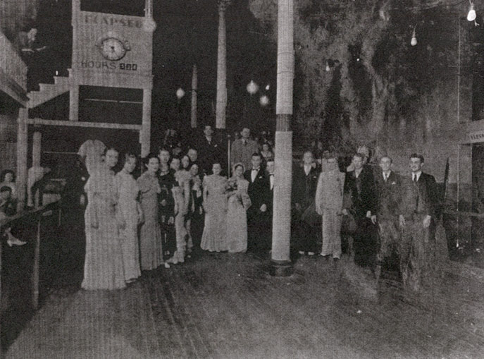 Another Walkathon Wedding — Eddie Nichols, 2nd from right
