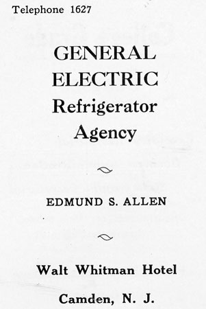 Edmunds-Allen Refrigeration — 1932 Camden High School Purple & Gold Yearbook advertisement