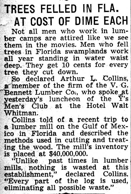 Hotel Walt Whitman — February 25, 1938