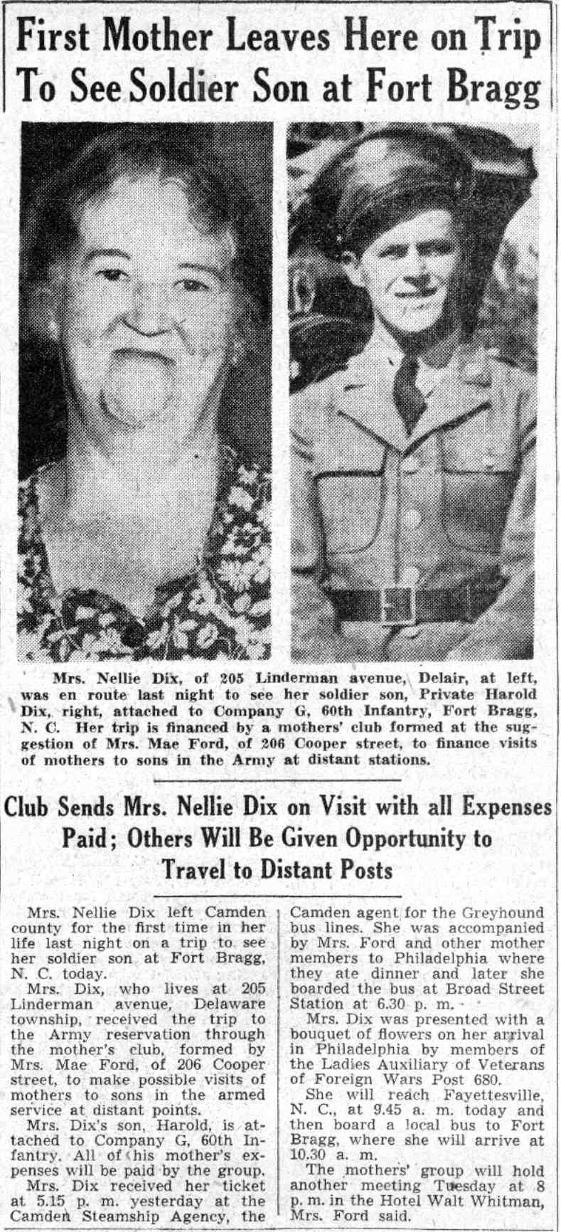 Hotel Walt Whitman — July 26, 1941