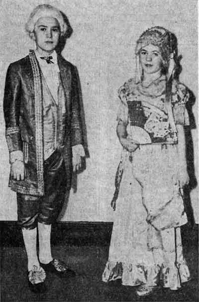 Minuet Dancers for Washington Ball - Camden Courier-Post, February 21, 1938