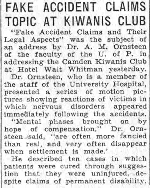 Hotel Walt Whitman — June 11, 1932