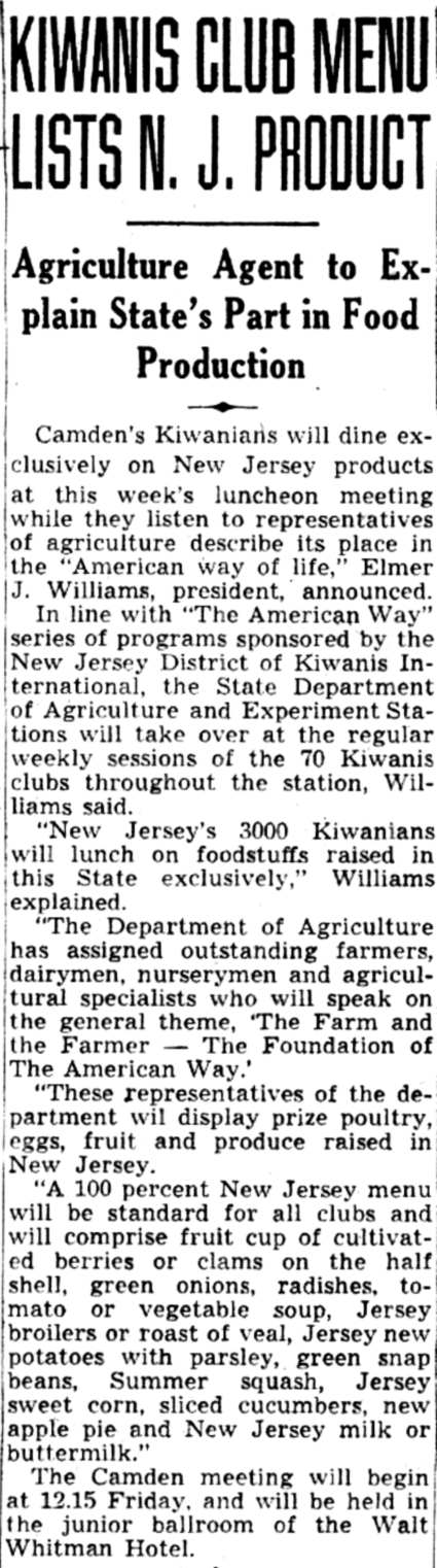 Hotel Walt Whitman — July 23, 1941