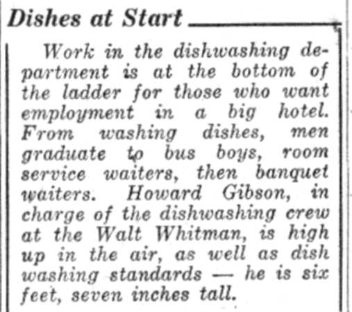 Hotel Walt Whitman — July 28, 1941