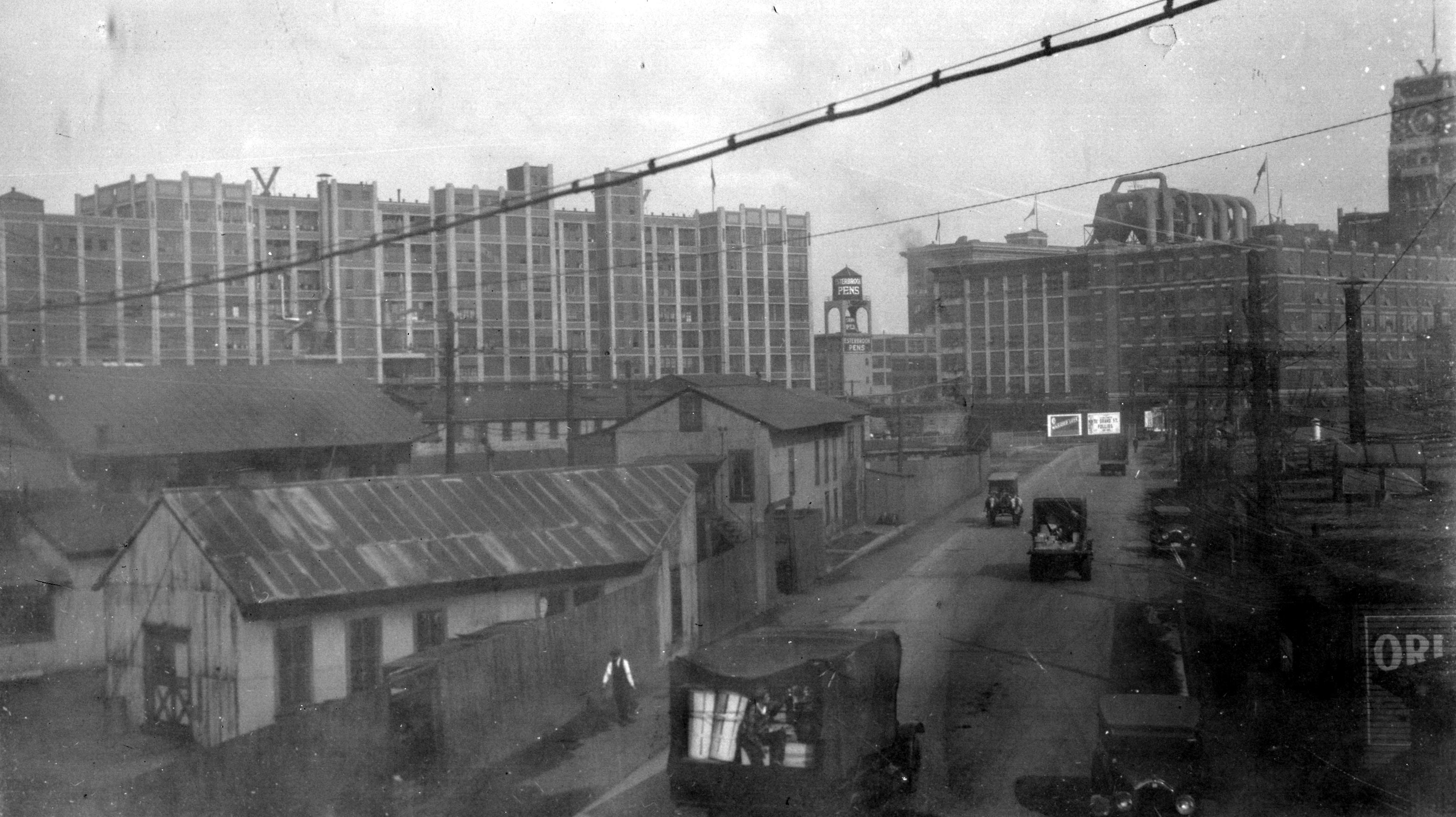 Market Street Ferry Terminal, taken from the roof looking northeast towards Market Street, August 1929