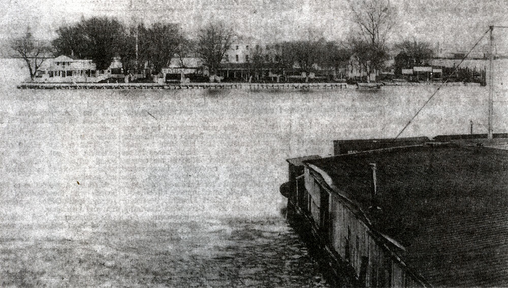 Smith's Island amusement park and beer garden, Delaware River
