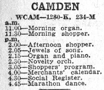 WCAM, June 8, 1932
