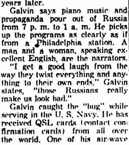 Bob Galvin at WCAM, December 12, 1957