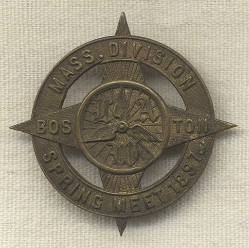 League of American Wheelmen — 1897 Boston Annual Meeting badge