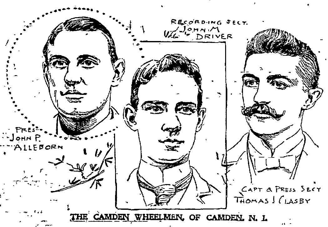 Camden Wheelmen — Philadelphia Inquirer, August 8, 1897, page 1