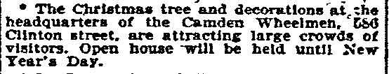 Camden Wheelmen — Philadelphia Inquirer, December 27, 1896