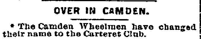 Camden Wheelmen — Philadelphia Inquirer, December 12, 1893