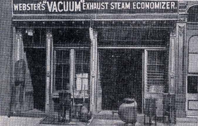 Warren Webster's first factory at 491 N. 3rd Street, 1888