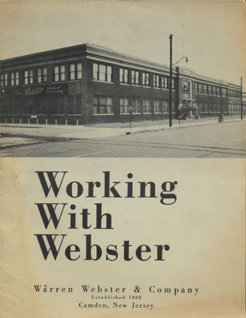 Working With Webster, 1940s Warren Webster employee handbook