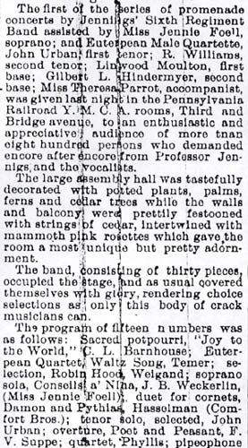 Music Has Charms — article continued, Camden Post-Telegram, February 28, 1896