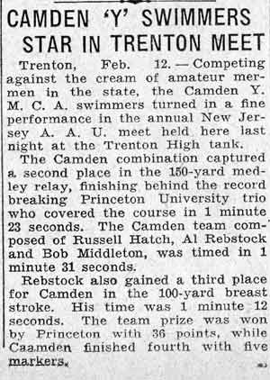 Camden Courier-Post, February 12, 1936 — YMCA