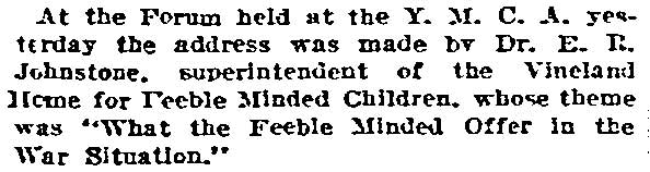 Philadelphia Inquirer, December 10, 1917 — YMCA
