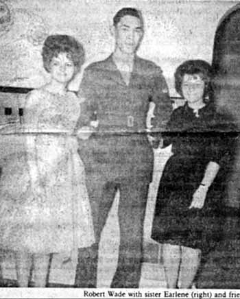 Robert John Wade with fellow Marines