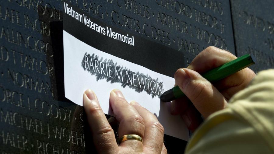 George Newton at the Vietnam Veterans Memorial