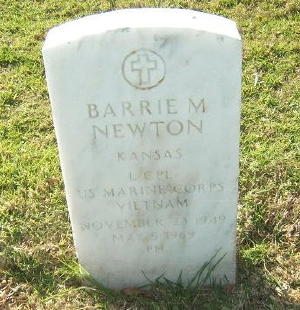 Barrie M. Newton grave marker