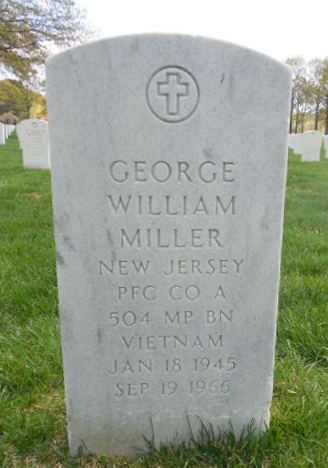 George W. Miller grave marker