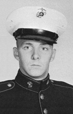 John Joseph Rodgers, boot camp photo from Marine Corps Recruit Depot Parris Island, Platoon 1020