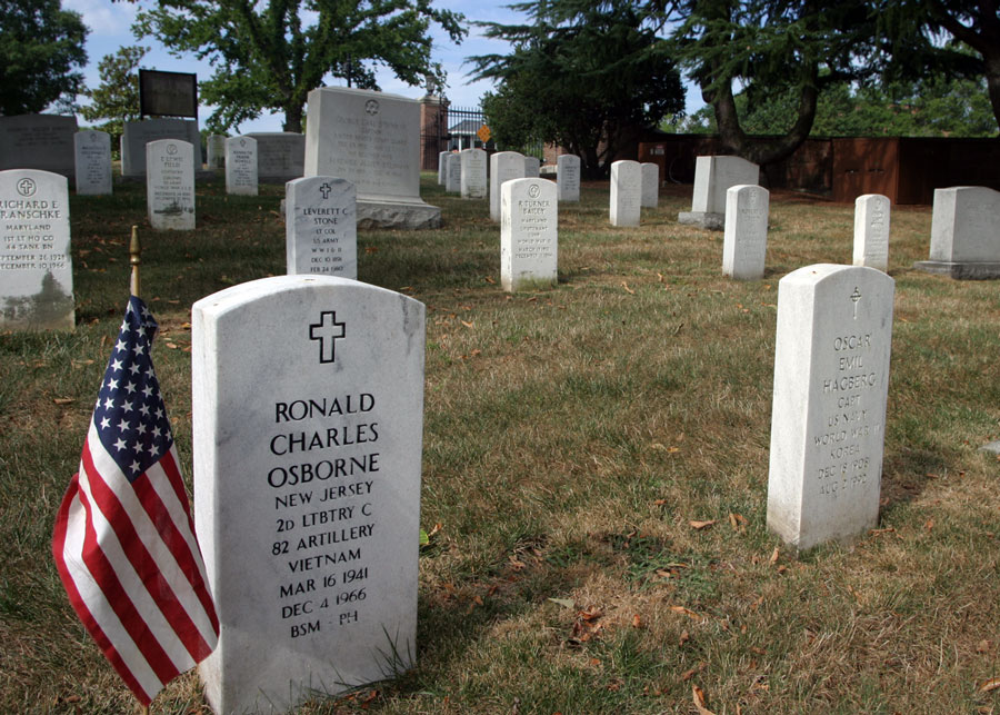 Grave marker of Ronald Charles Osborne, Arlington National Cemetery