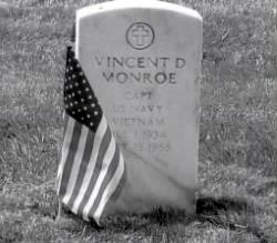 Grave marker of Vincent Duncan Monroe, Arlington National Cemetery