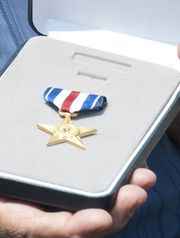The Silver Star awarded posthumously to James Castaldi