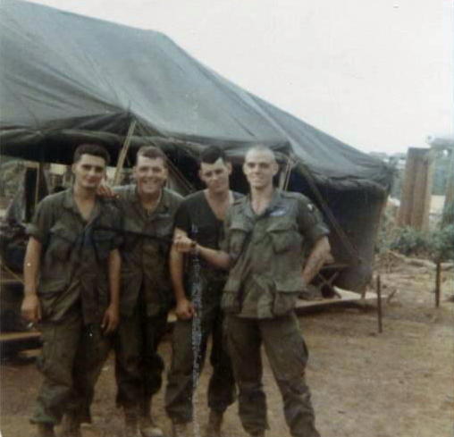 Wayne Colantuono, second from left, Vietnam 1968