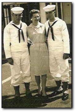 Lillian T. Piersanti with sons Tony and Thomas, June 1964