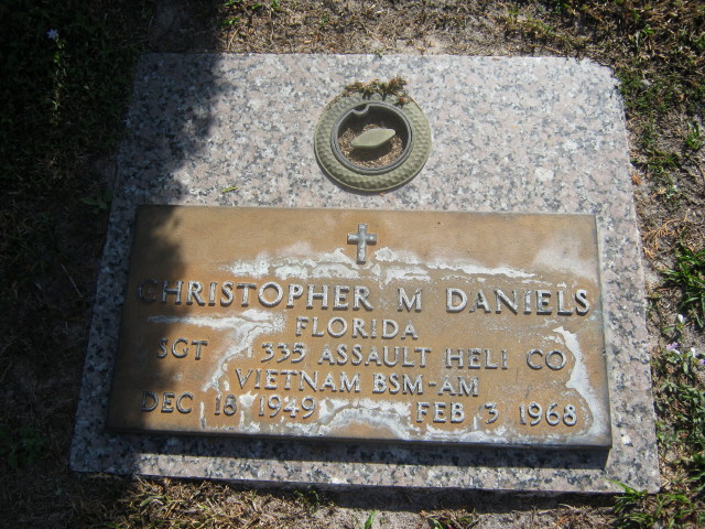 Christopher M. Daniels grave marker