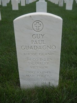 Guy Paul Guadagno grave marker at Beverly National Cemetery