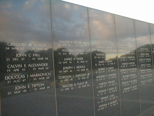 Joseph Lenord Biddle at the New Jersey Vietnam Veterans Memorial