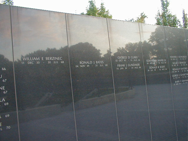 Ronald Joseph Bates at the New Jersey Vietnam Veterans Memorial