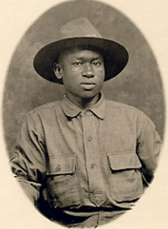World War I service card for Private Charles Hersey Manders