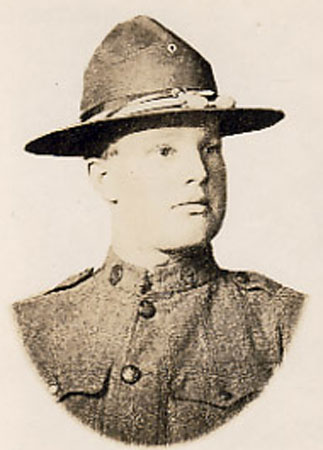 Charles Albert Mathews Camden County World War I Honor Roll card